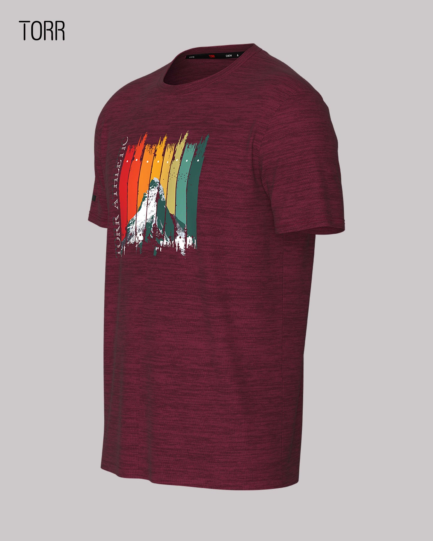 Men's T-shirt | DK. Red Milange