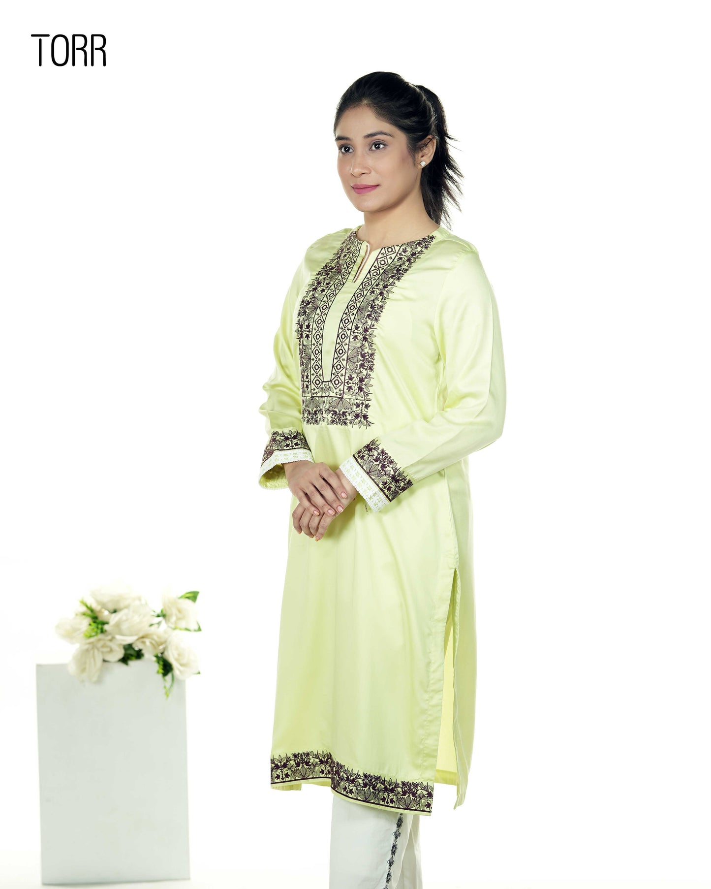 Ethnic Wear (01 Piece Kurti) | Pale Lime
