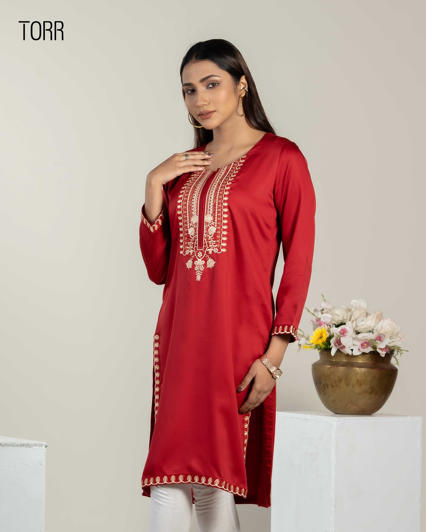 Ethnic Wear (01 Piece Kurti) | Rio Red