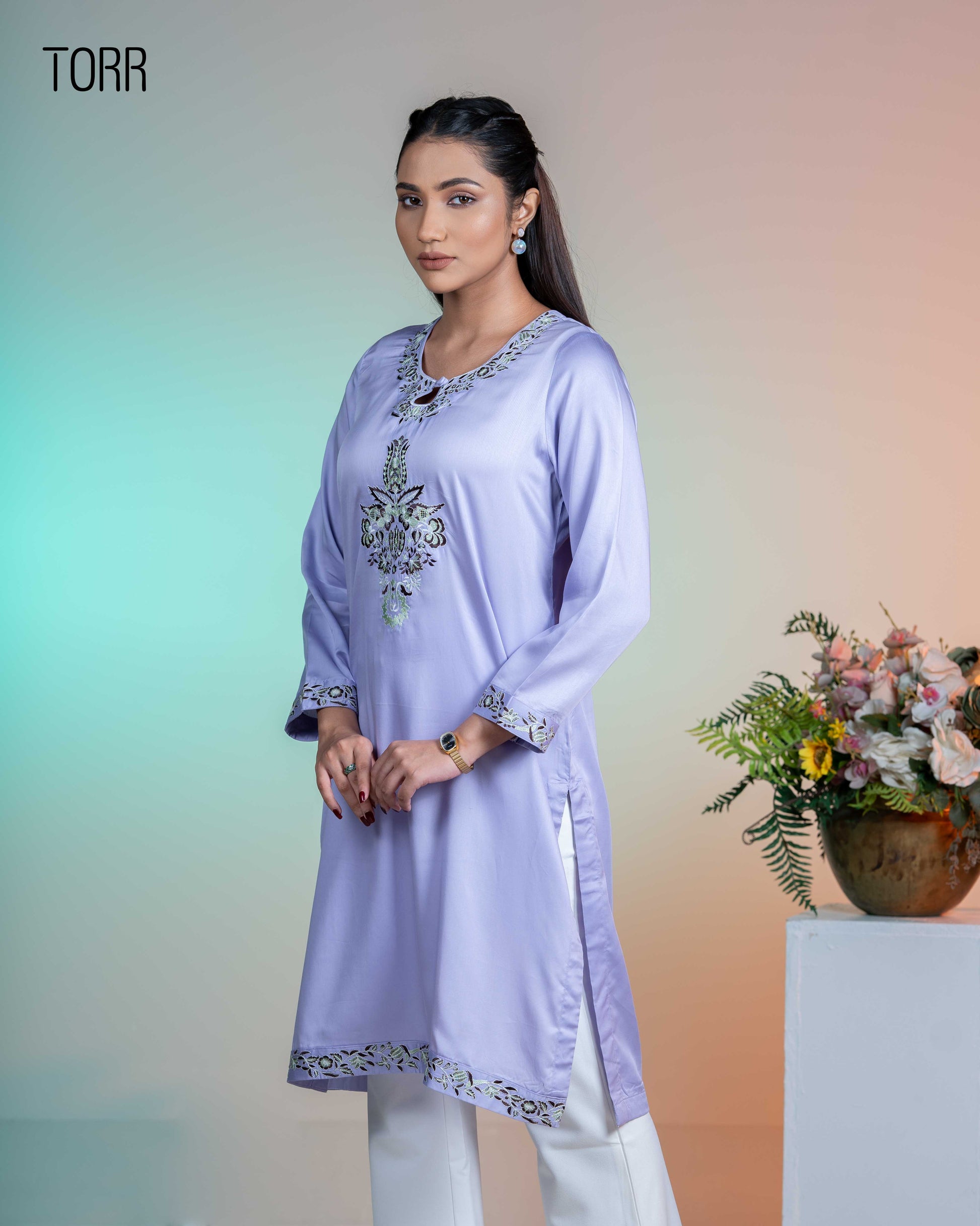 Ethnic Wear (01 Piece Kurti) | Lavender