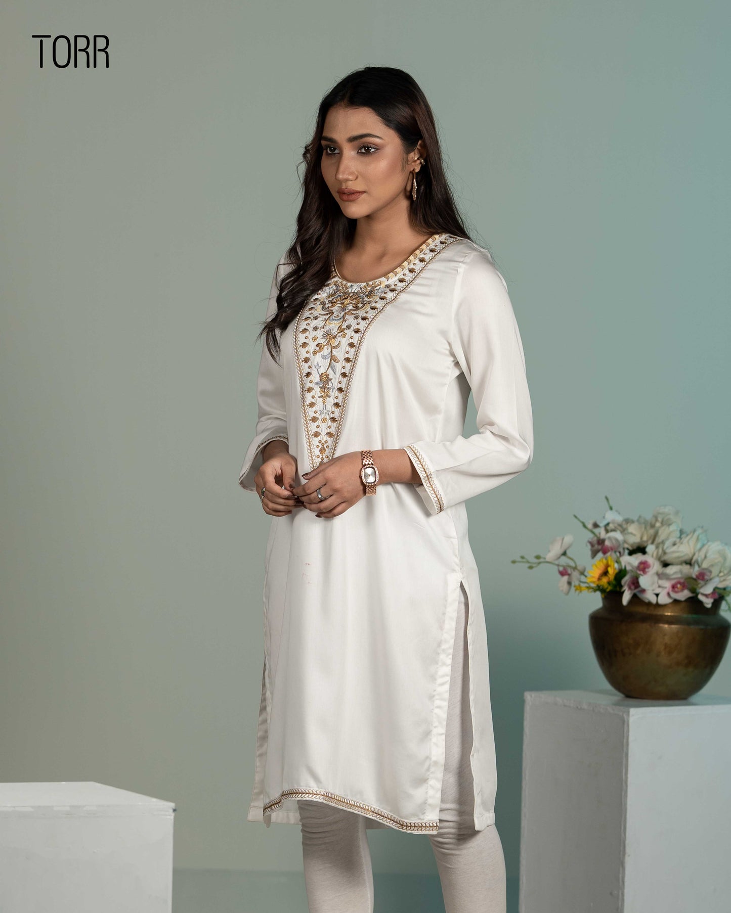 Ethnic Wear (01 Piece Kurti) | Off White