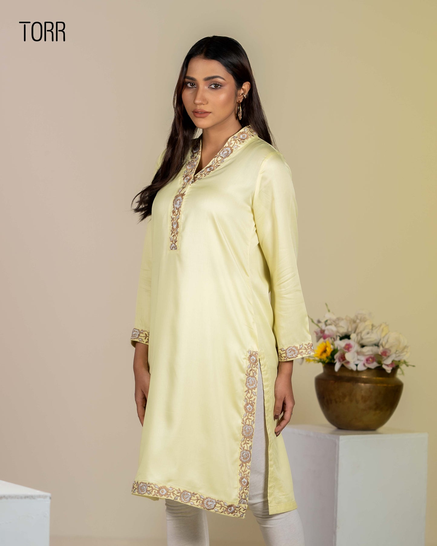 Ethnic Wear (01 Piece Kurti) | Pale Lime