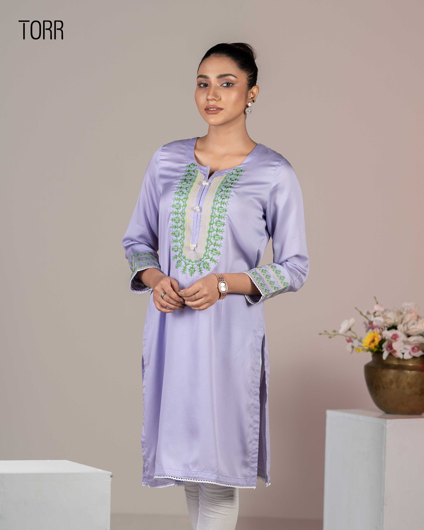 Ethnic Wear (01 Piece Kurti) | Lavender