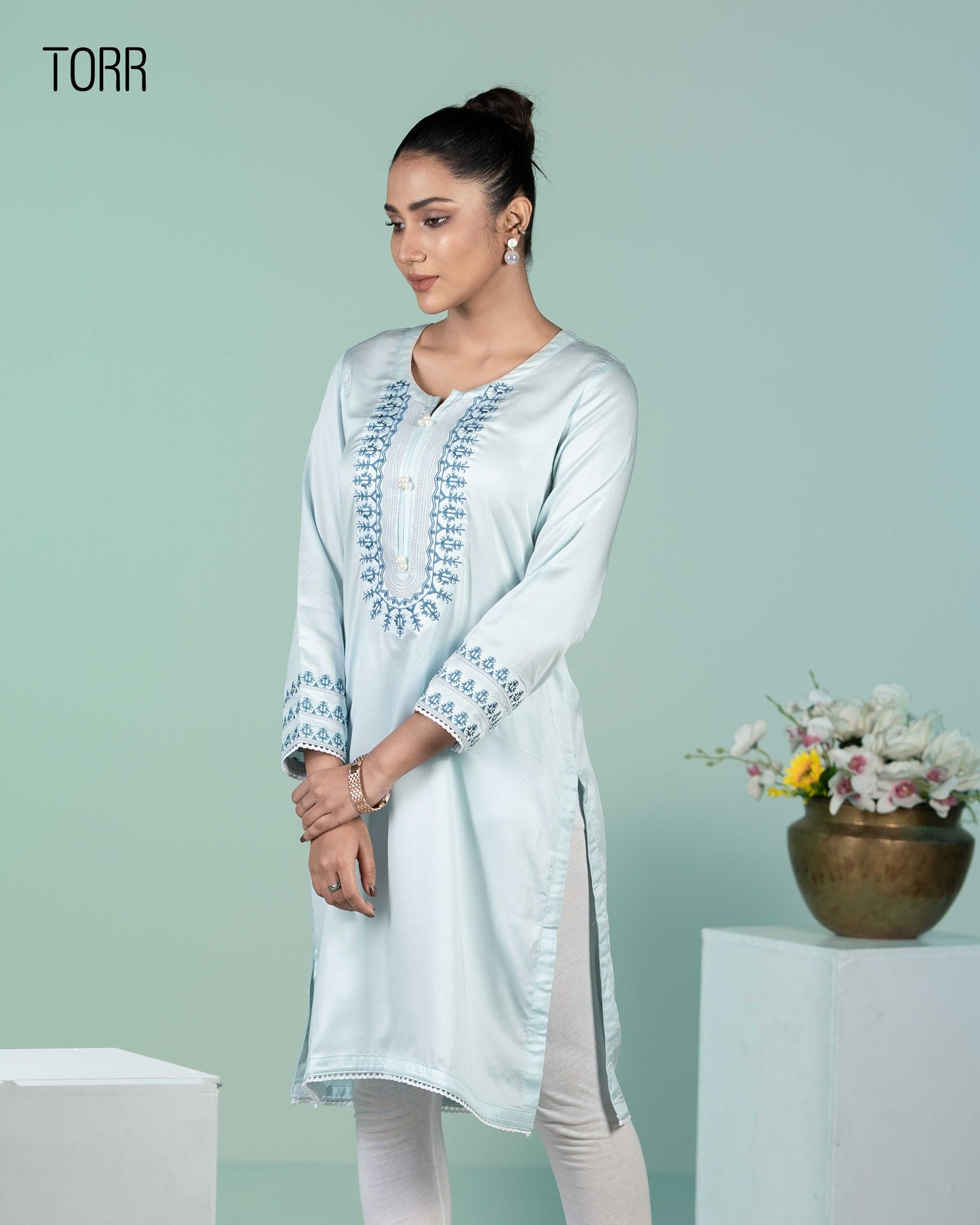 Ethnic Wear (01 Piece Kurti) | Sky Blue