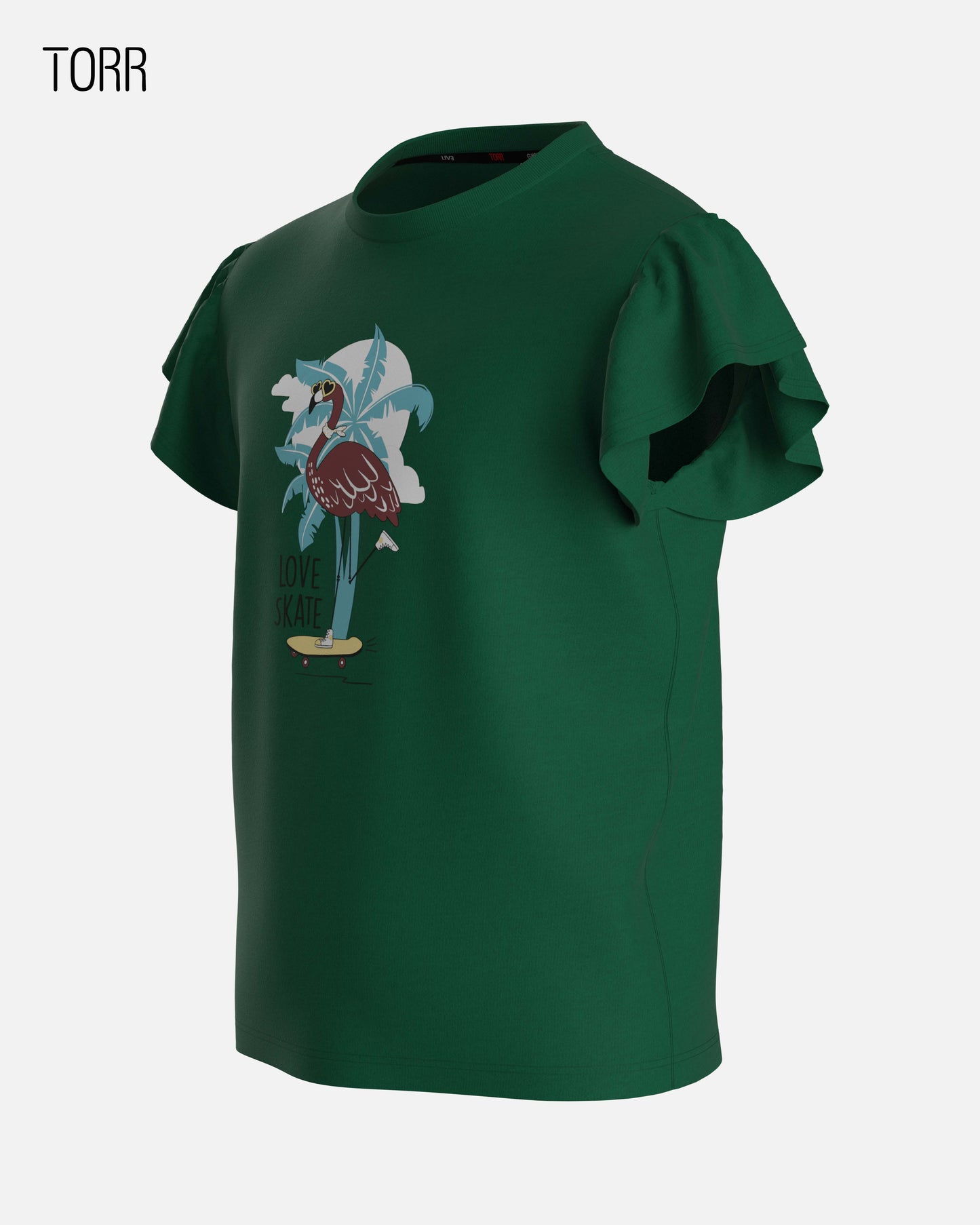 Girl's T-shirt  | Green Jacket