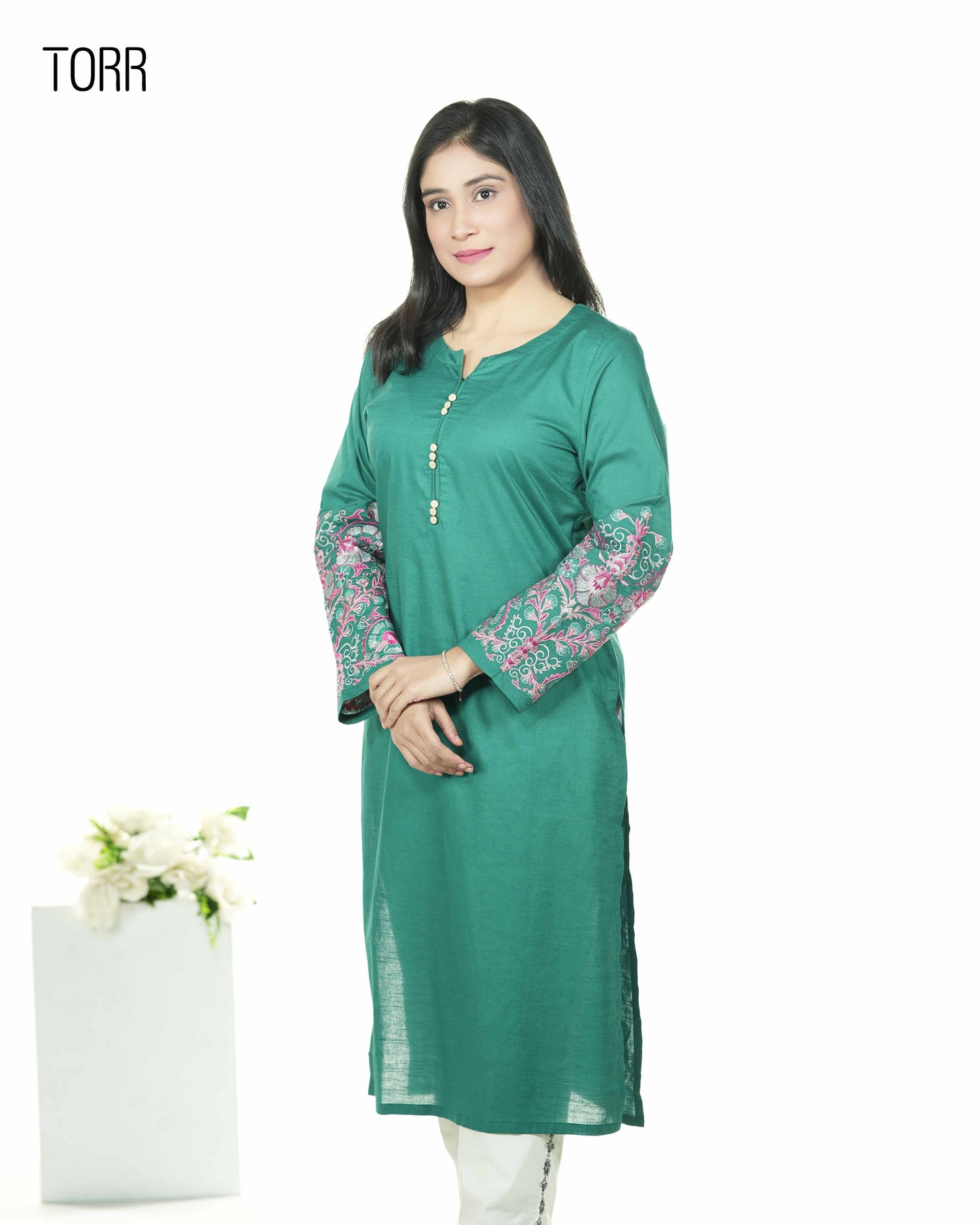 Ethnic Wear (01 Piece Kurti) | GREEN