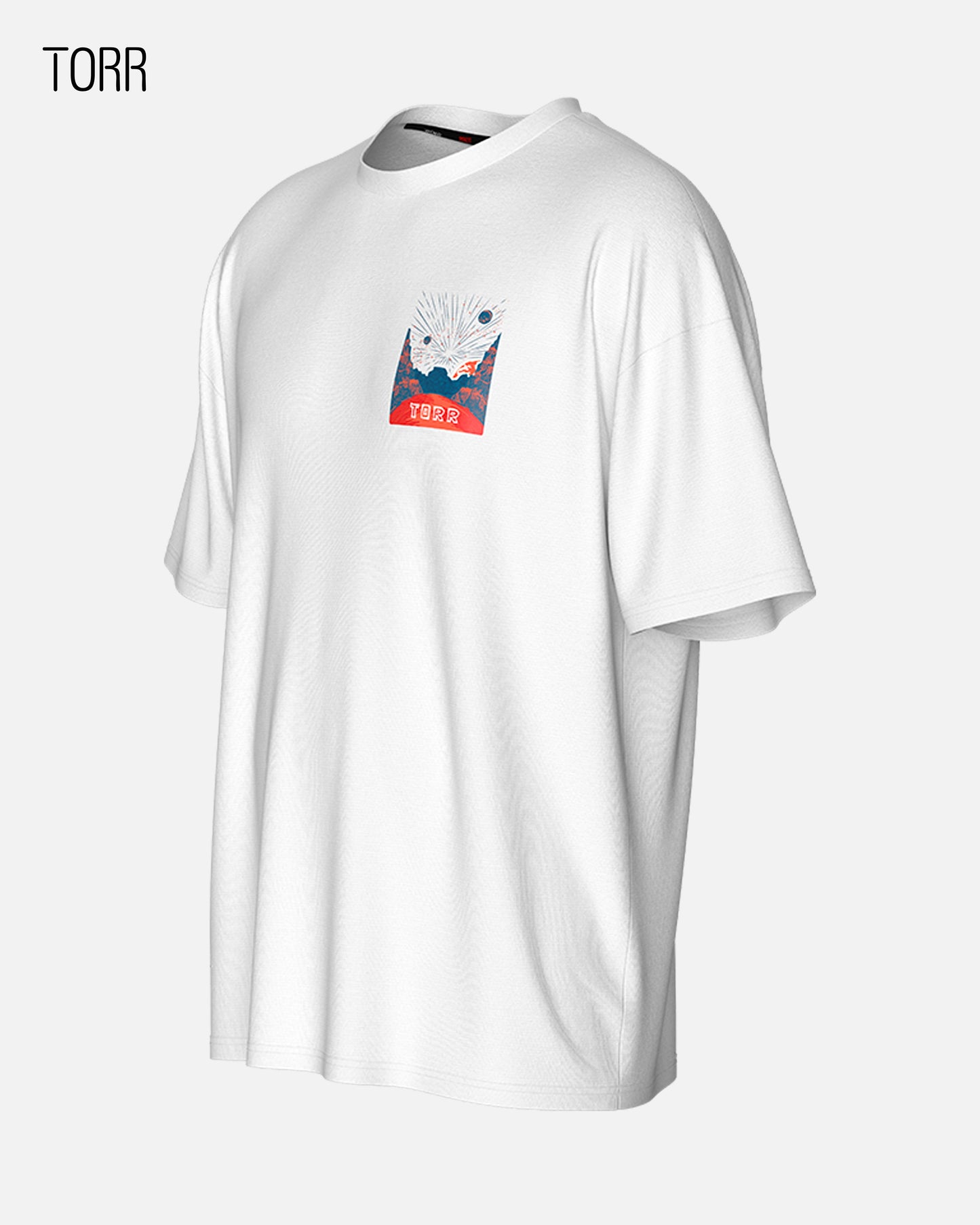Drop Shoulder T-shirt | White