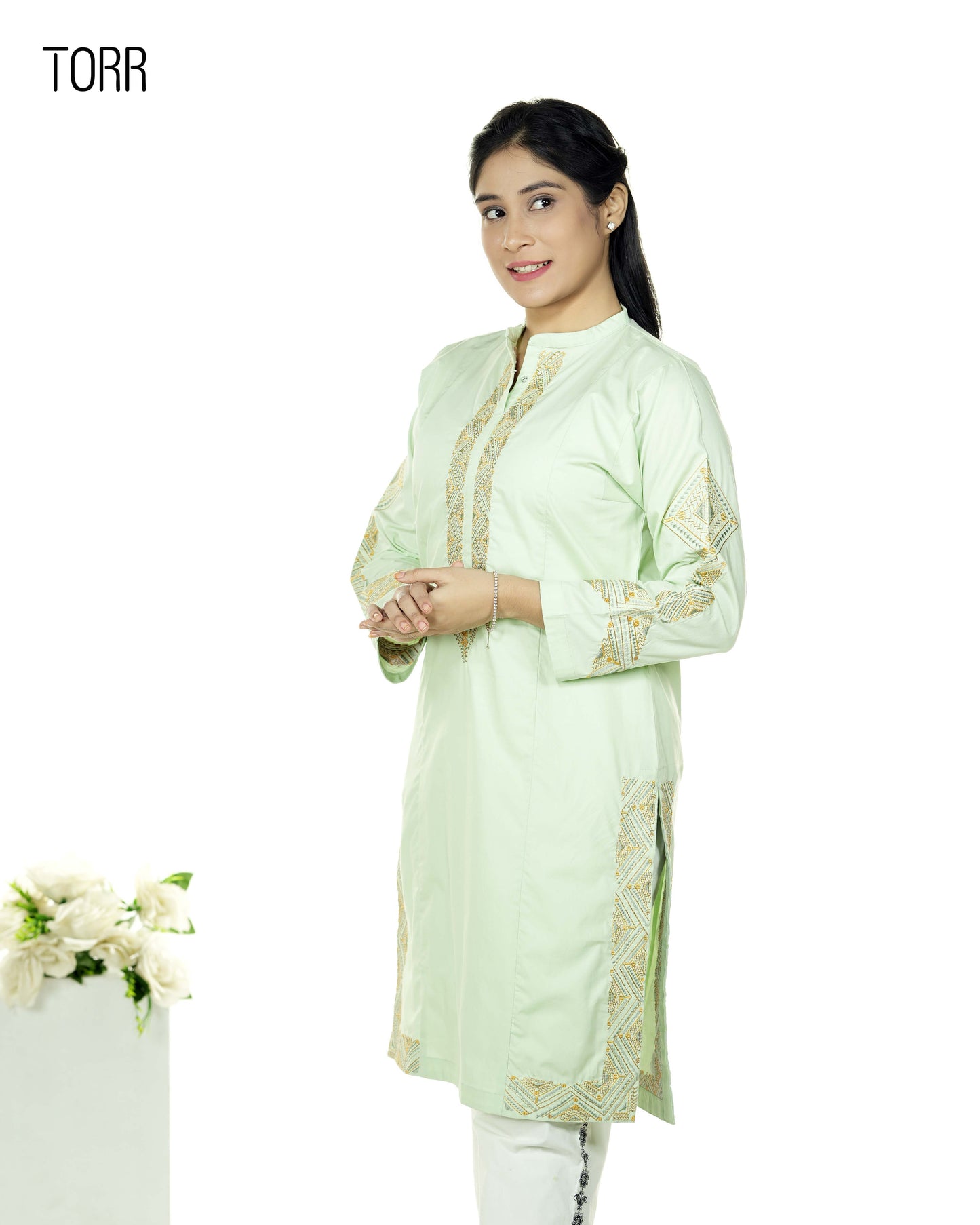 Ethnic Wear (01 Piece Kurti) | LIGHT GREEN