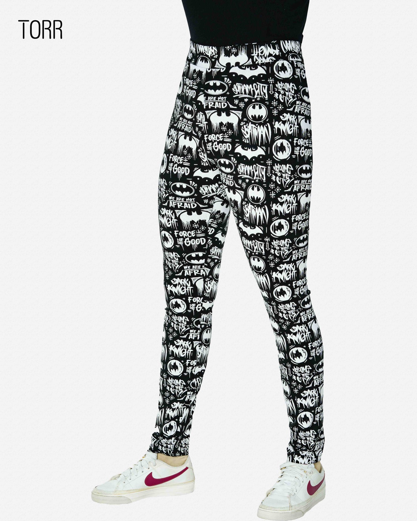 Women's Leggings | BLACK/WHITE AOP