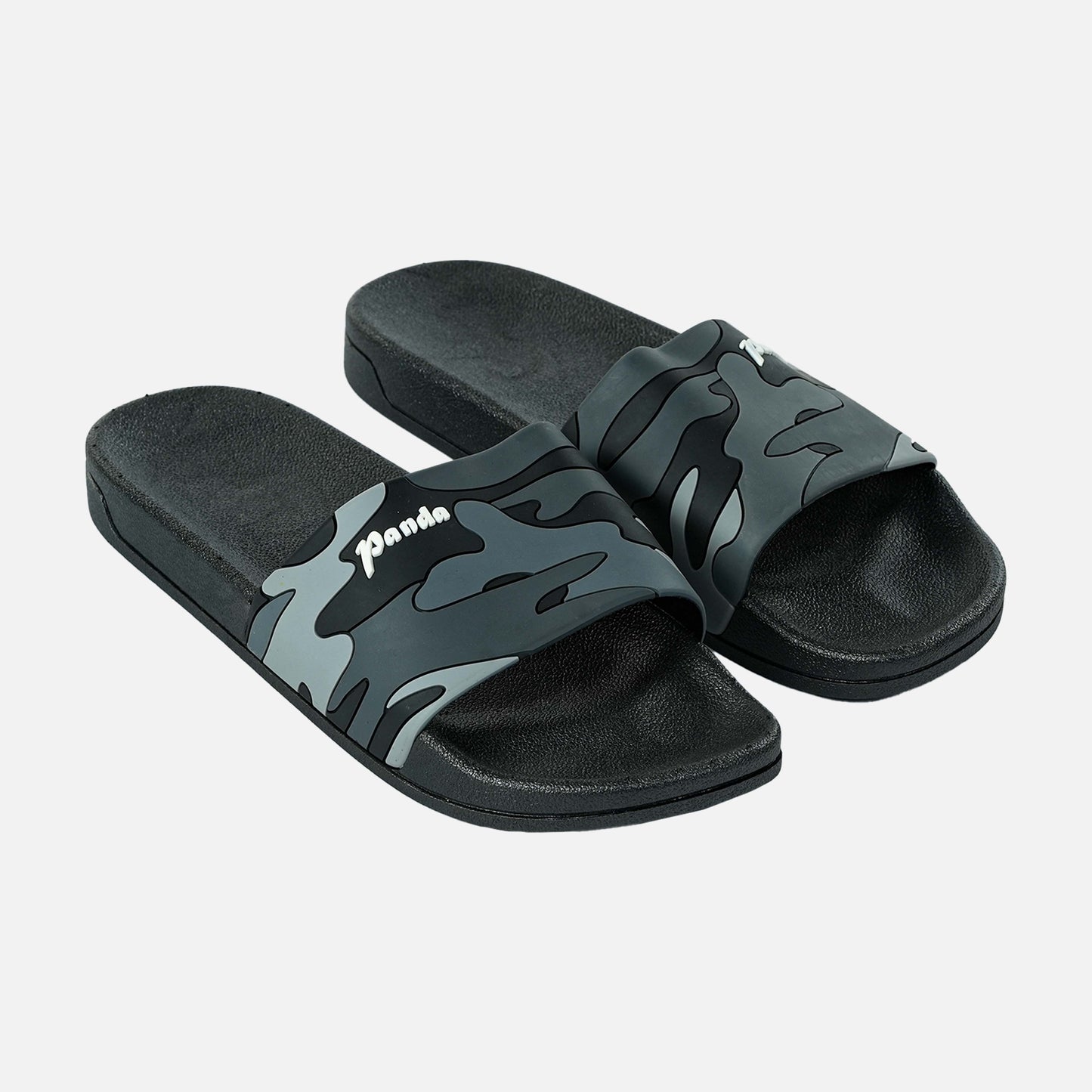 Panda Men's Slide Sandal | Black Grey