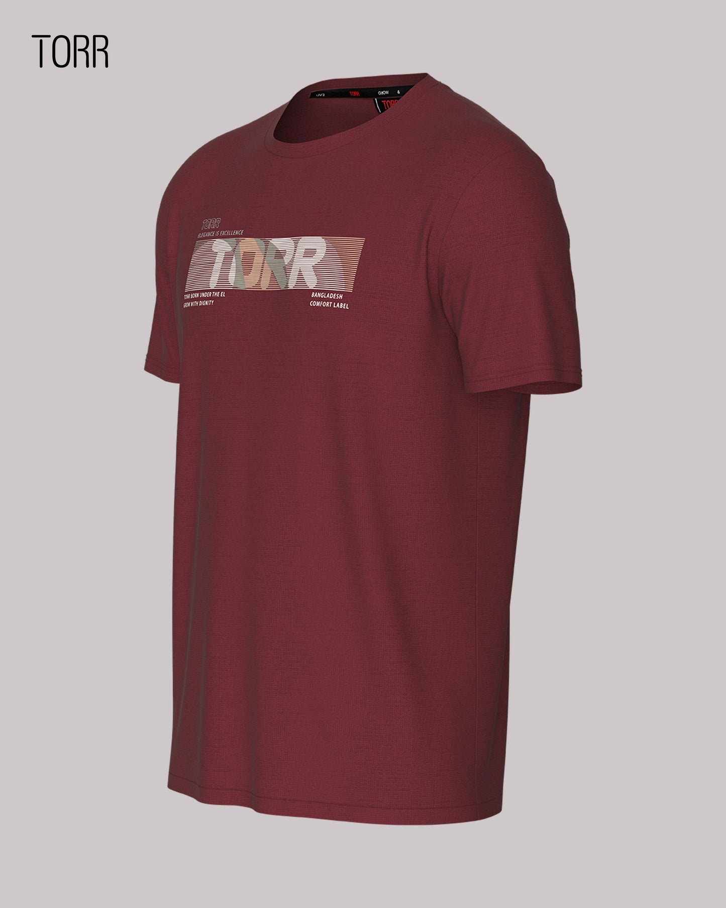 Men's Activewear T-shirt | Maroon
