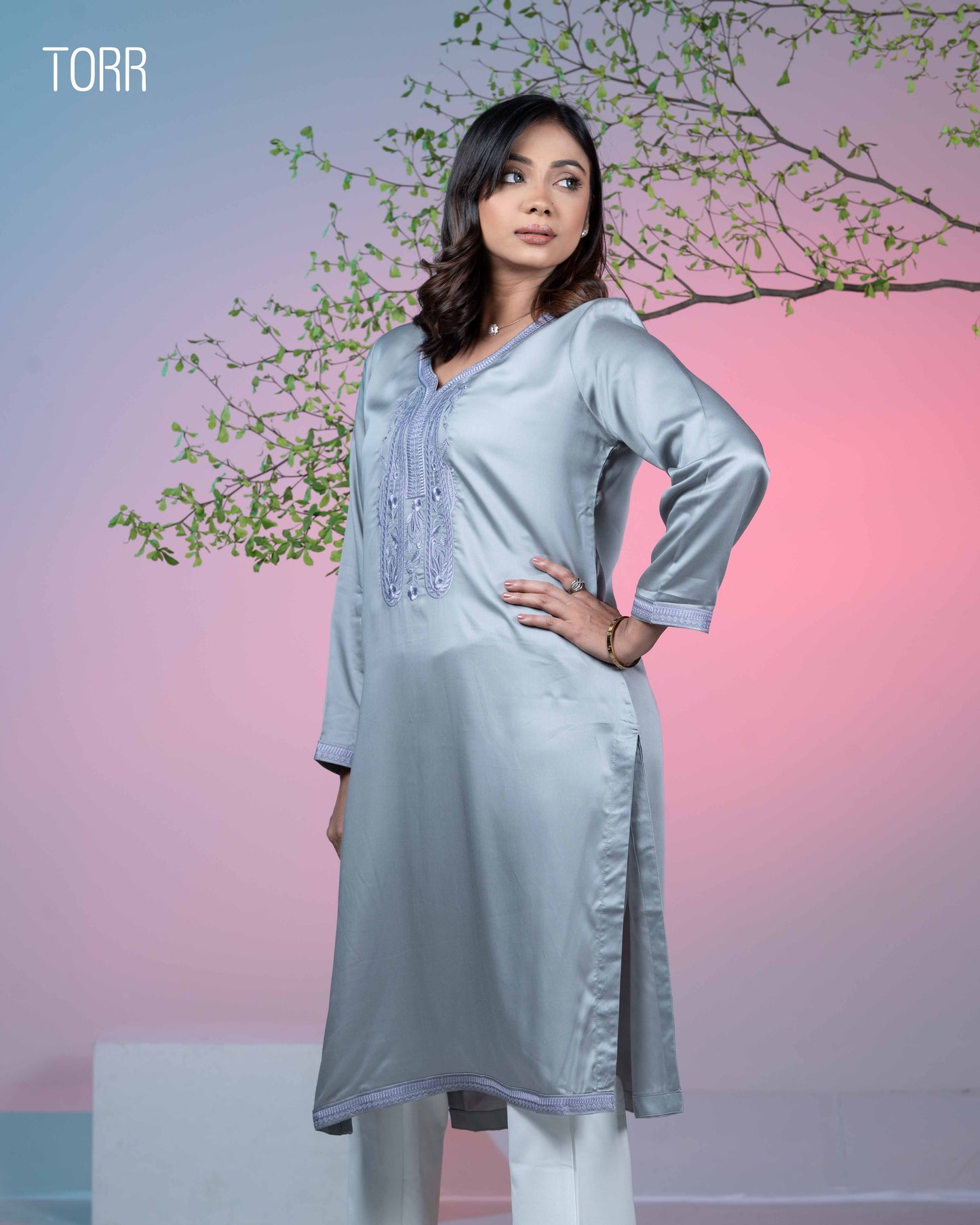 Ethnic Wear (01 Piece Kurti) | Silver