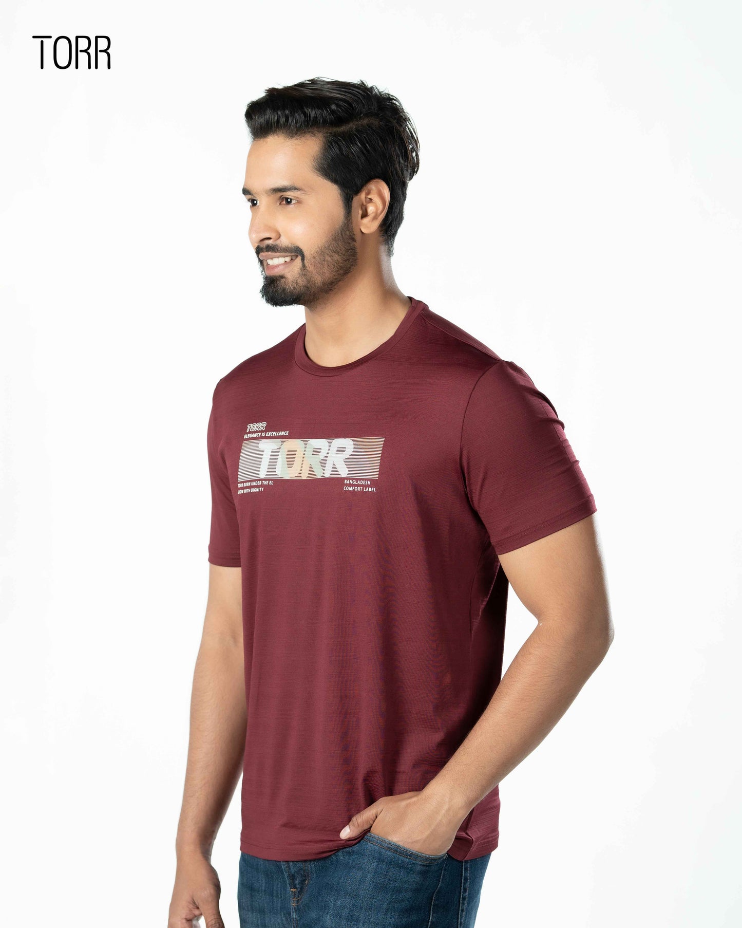 Men's Activewear T-shirt | Maroon