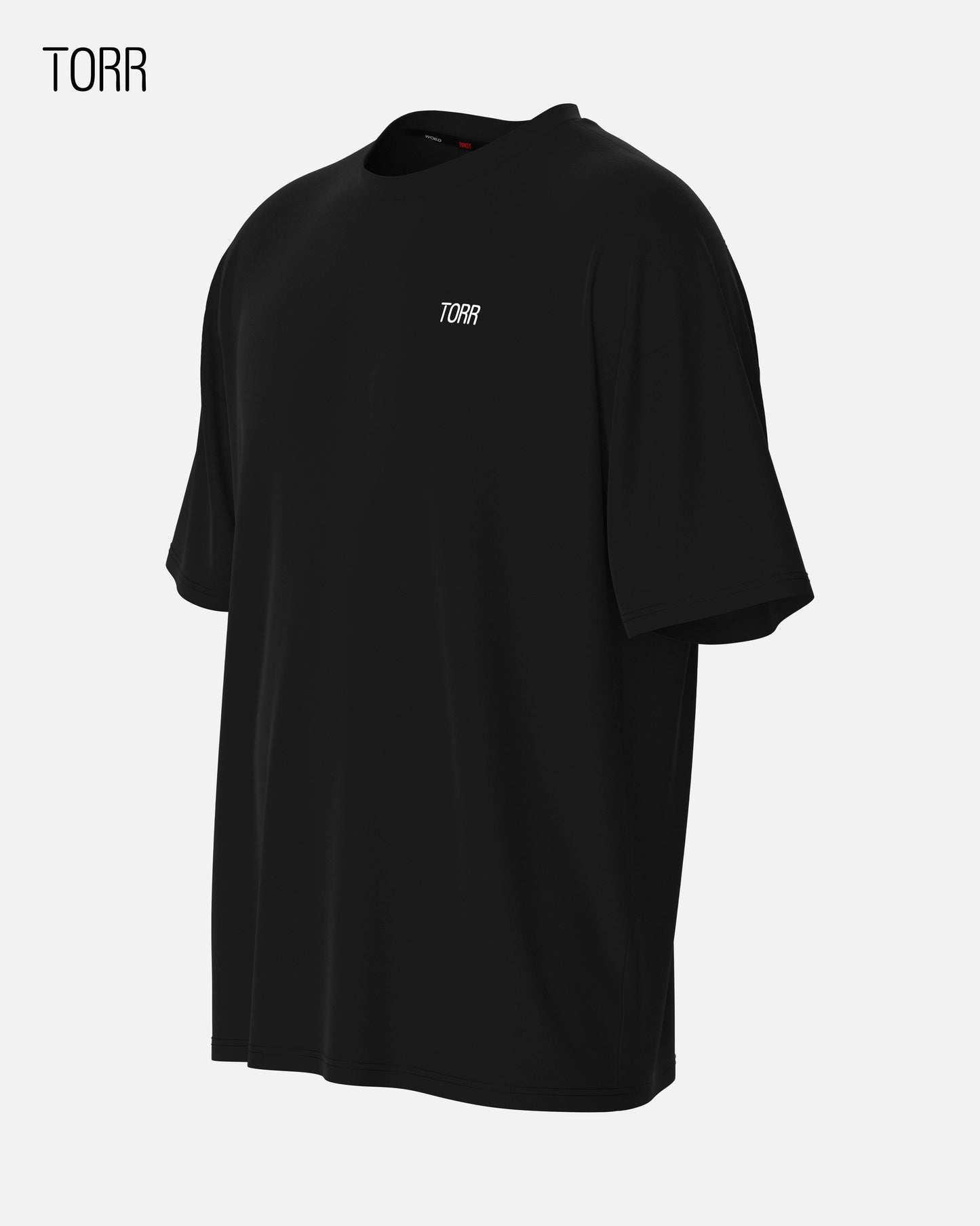 Drop Shoulder T-shirt | Jet Black