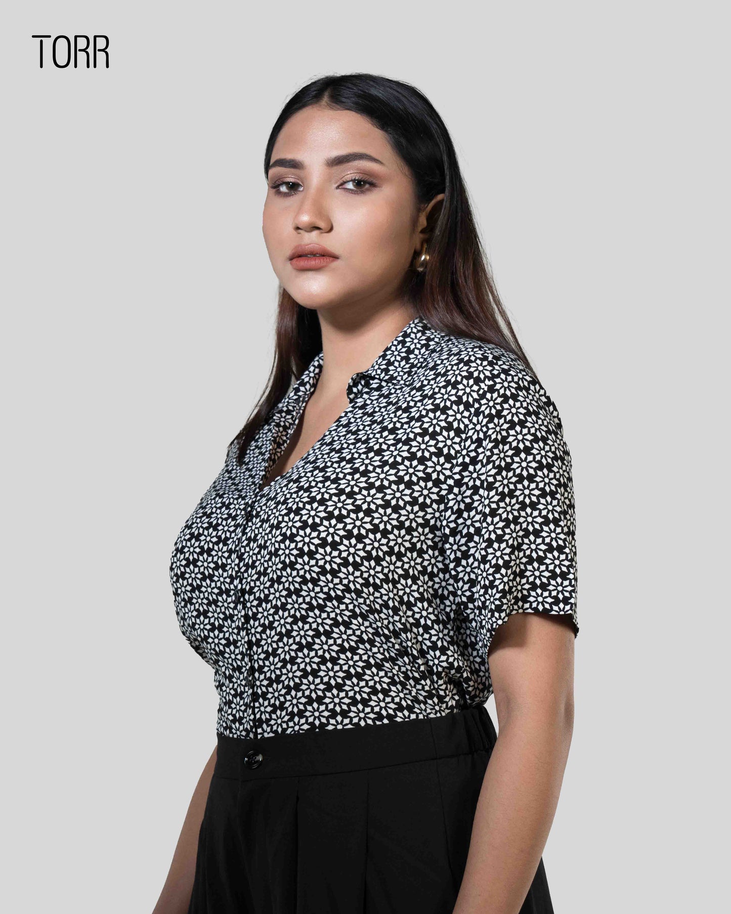 Women's Shirt | BLACK AOP