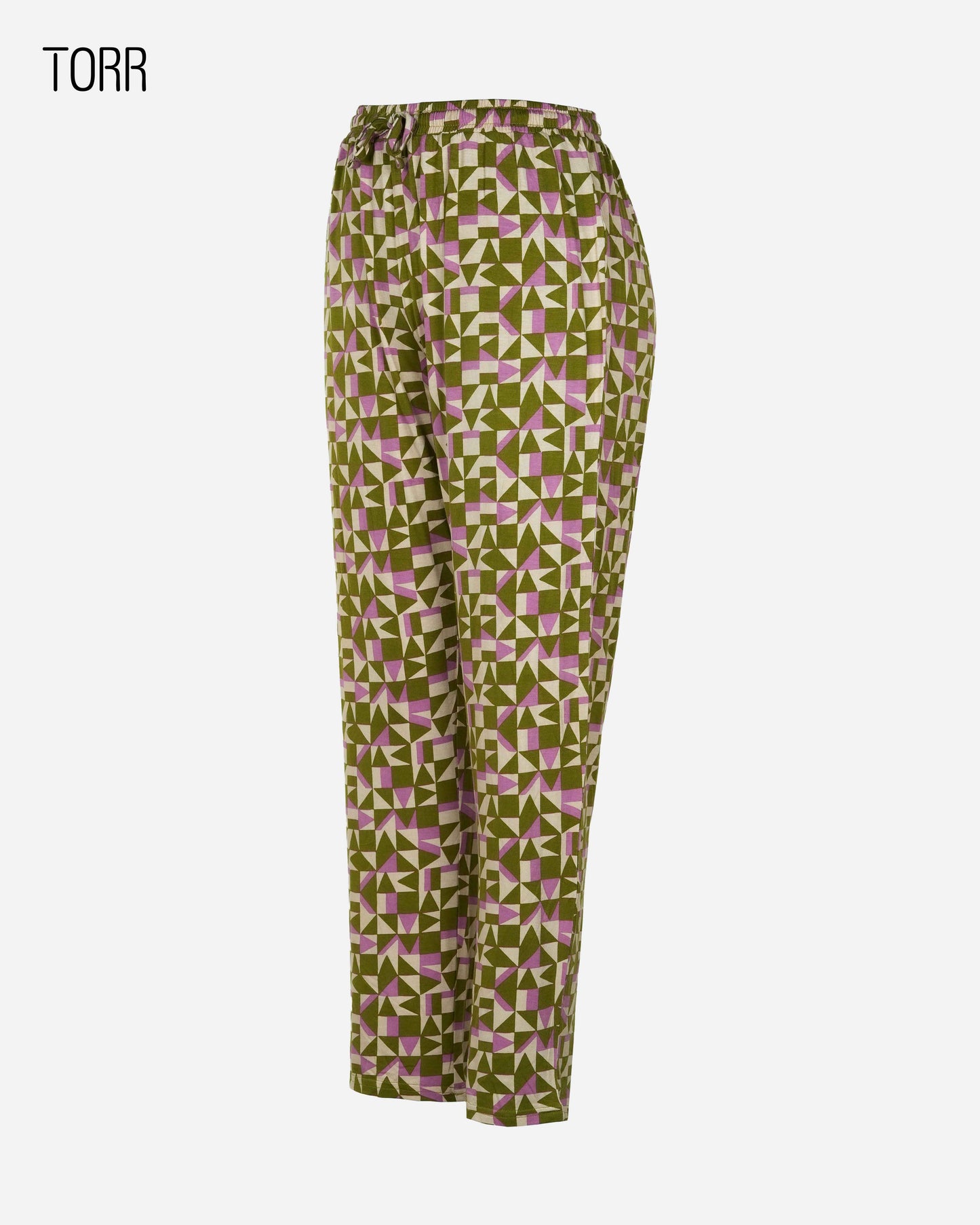 Womens Trouser | Olive Aop