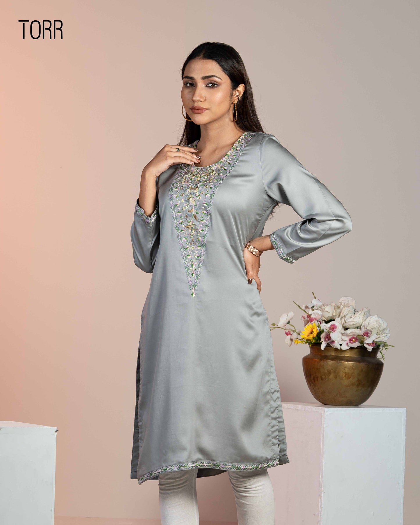 Ethnic Wear (01 Piece Kurti) | Silver