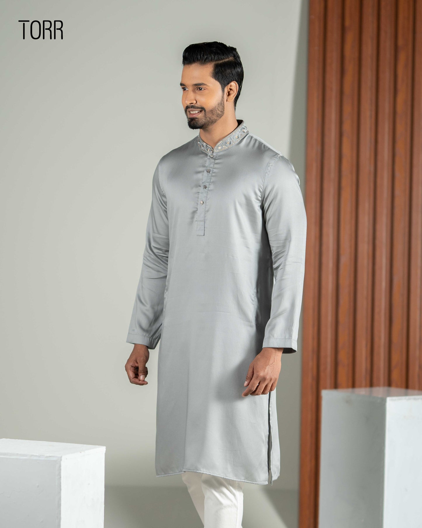 Men's Panjabi | Silver