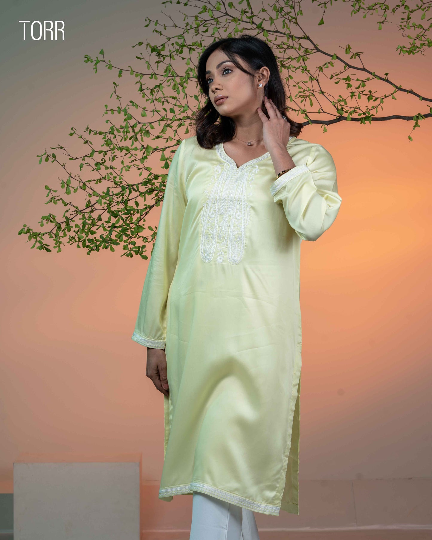 Ethnic Wear (01 Piece Kurti) |  Lime Yellow
