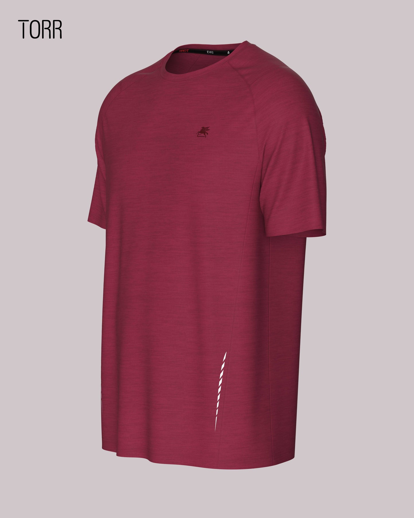 Men's Activewear T-shirt | Wine Melange