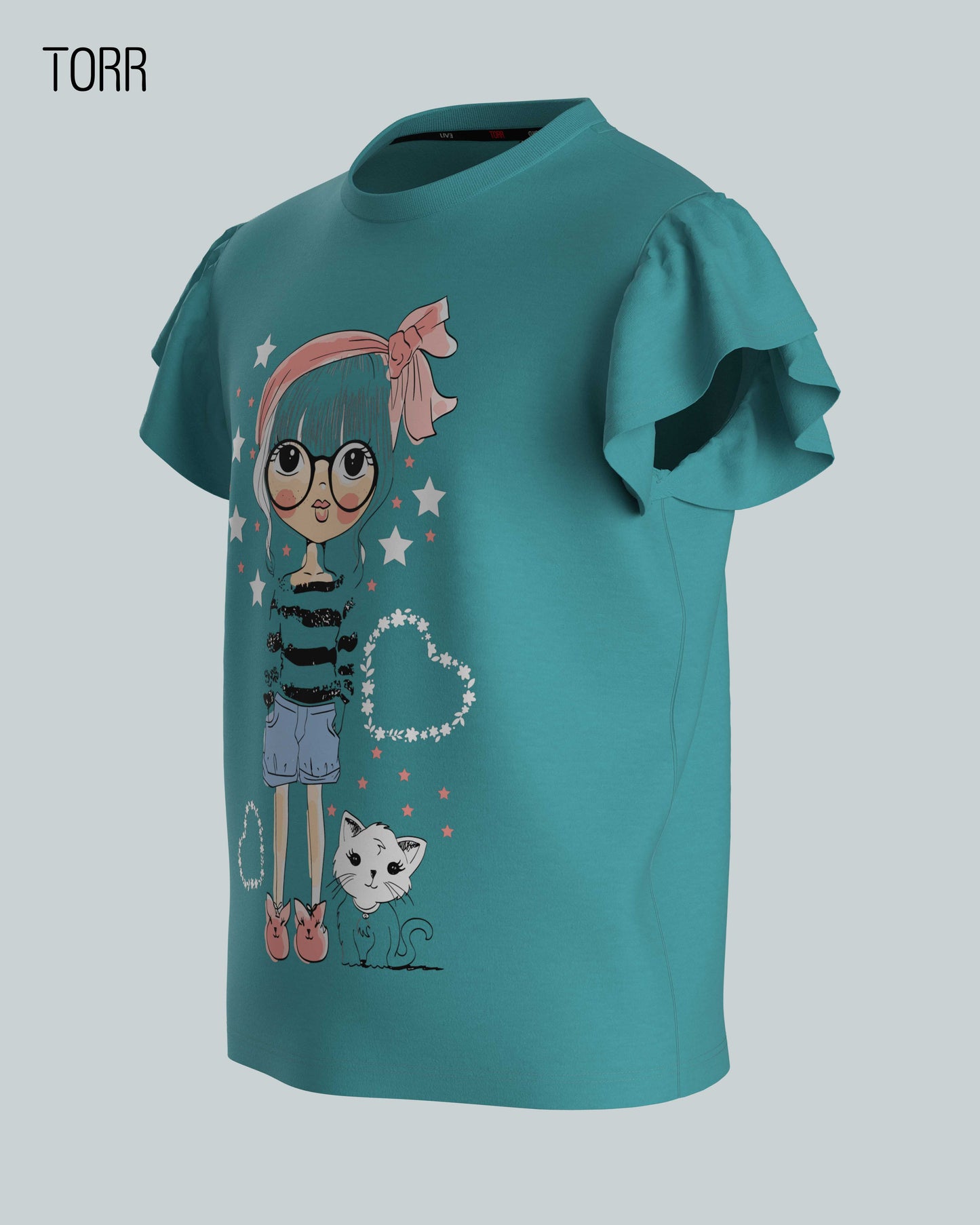 Girl's T-shirt | Tahitian Teal