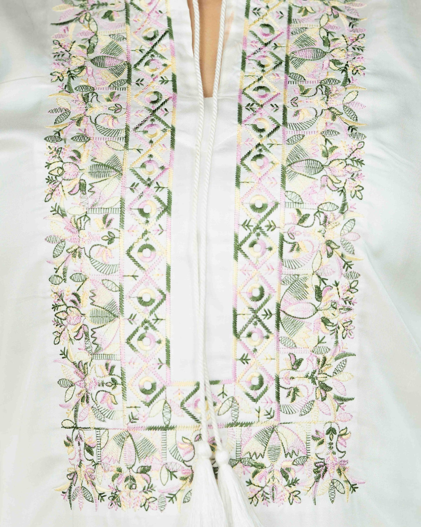 Ethnic Wear (01 Piece Kurti) | WHITE/GREEN