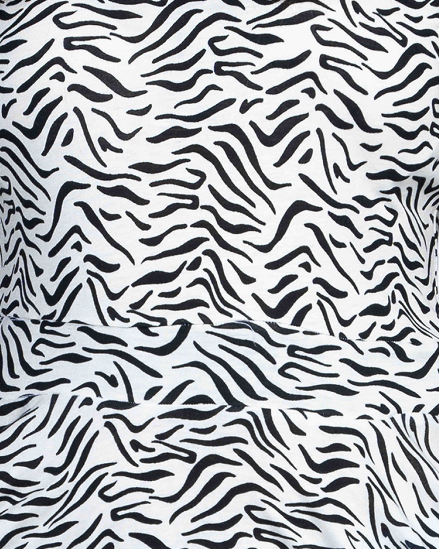 Women's Long Top | Zebra Print
