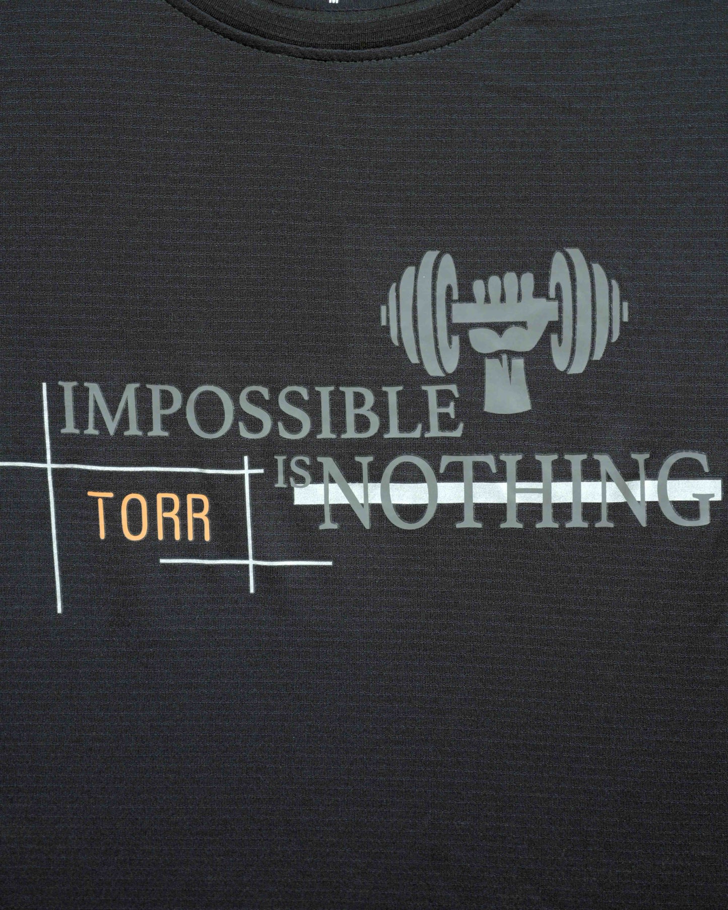 Men's Activewear T-shirt | Black Grey