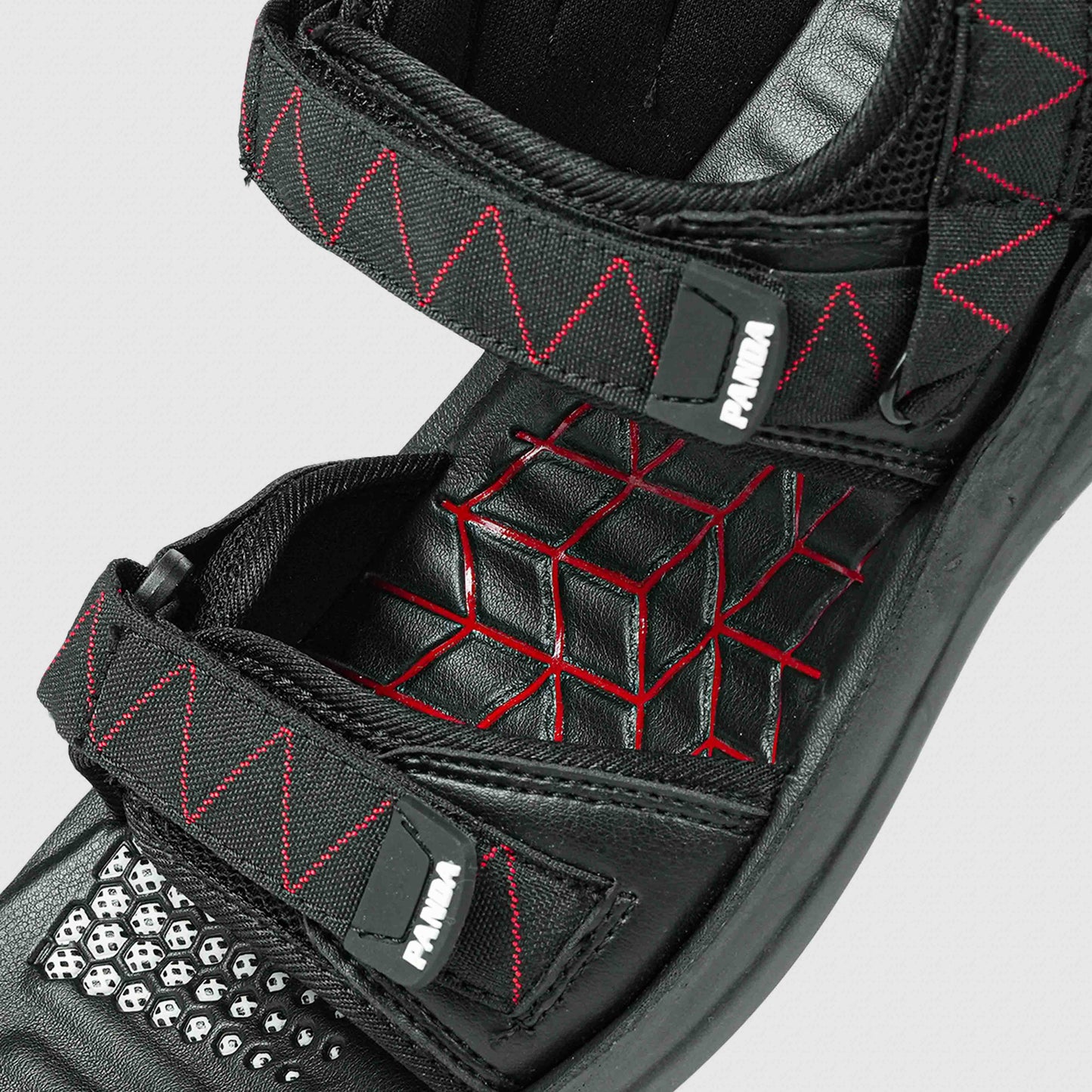Panda Velcro Sandal | Black