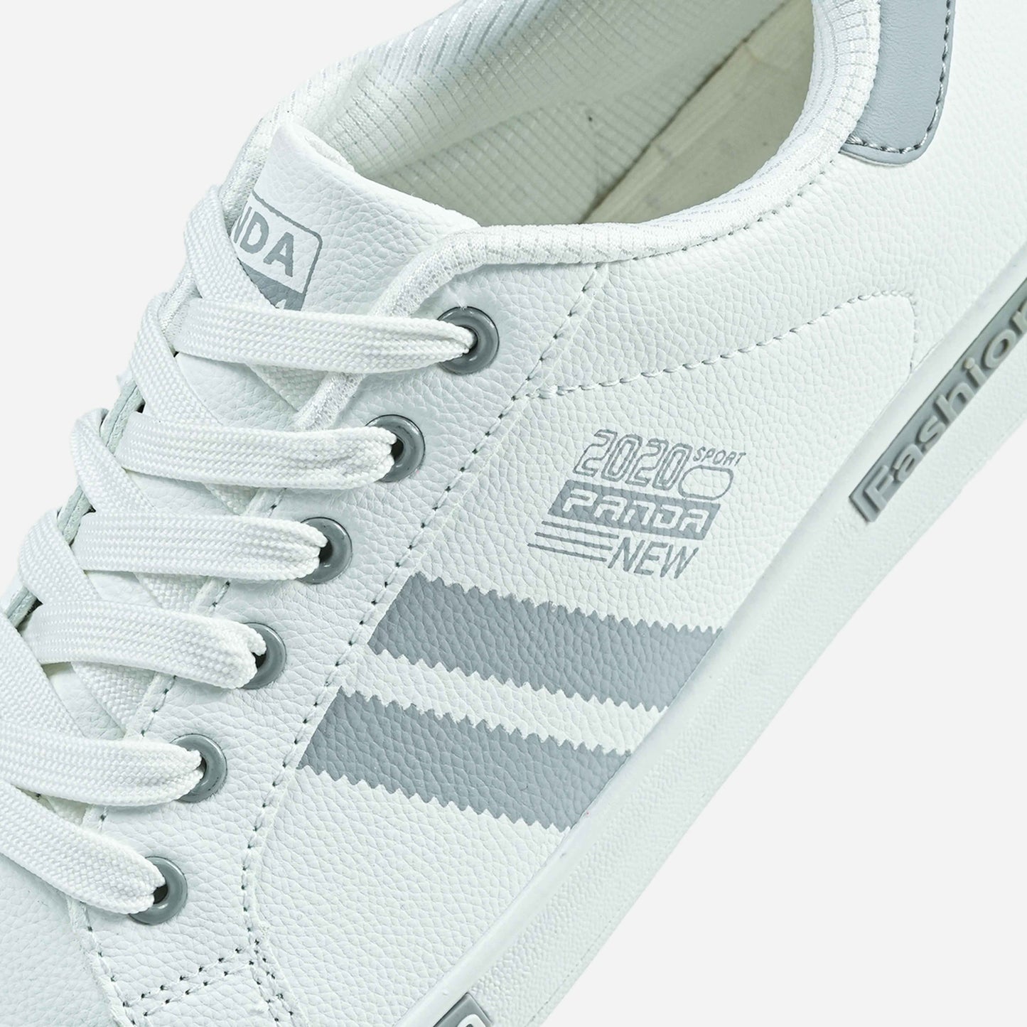 Panda Men’s Casual Sneaker | White Grey