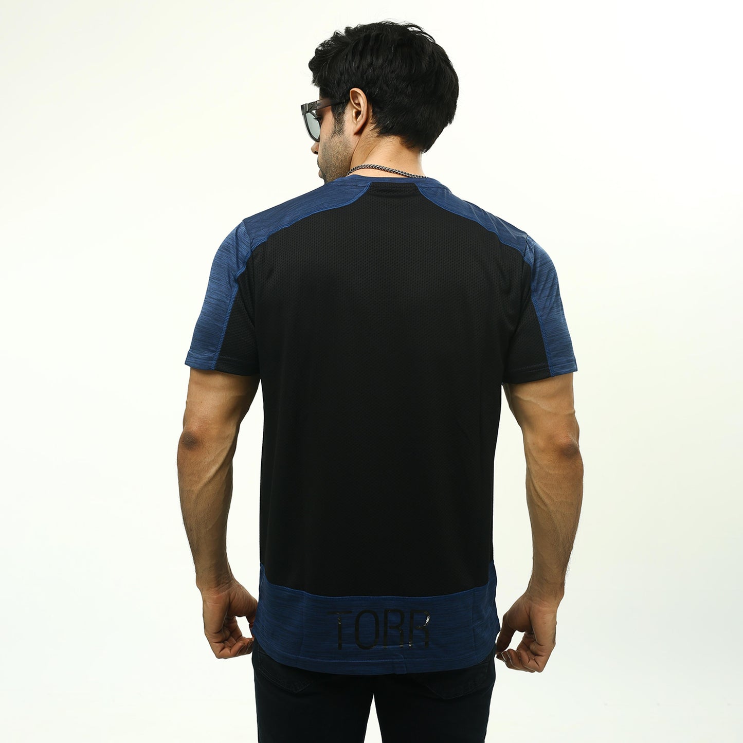 Men's Activewear T-shirt | Blue Melange