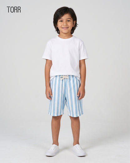 Boys Shorts | Blue Stripe