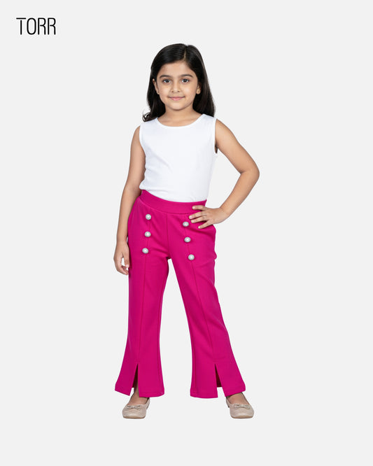 Girl's Trouser | Fuchsia Purple