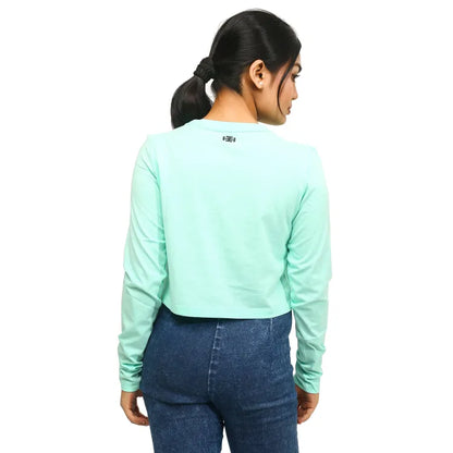 Women's F/S Crop Top | Beach Glass