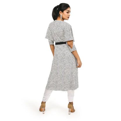 Women's Long Tunic | White/Black