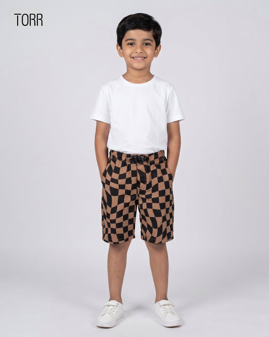 Boys Shorts |Ginghum Check