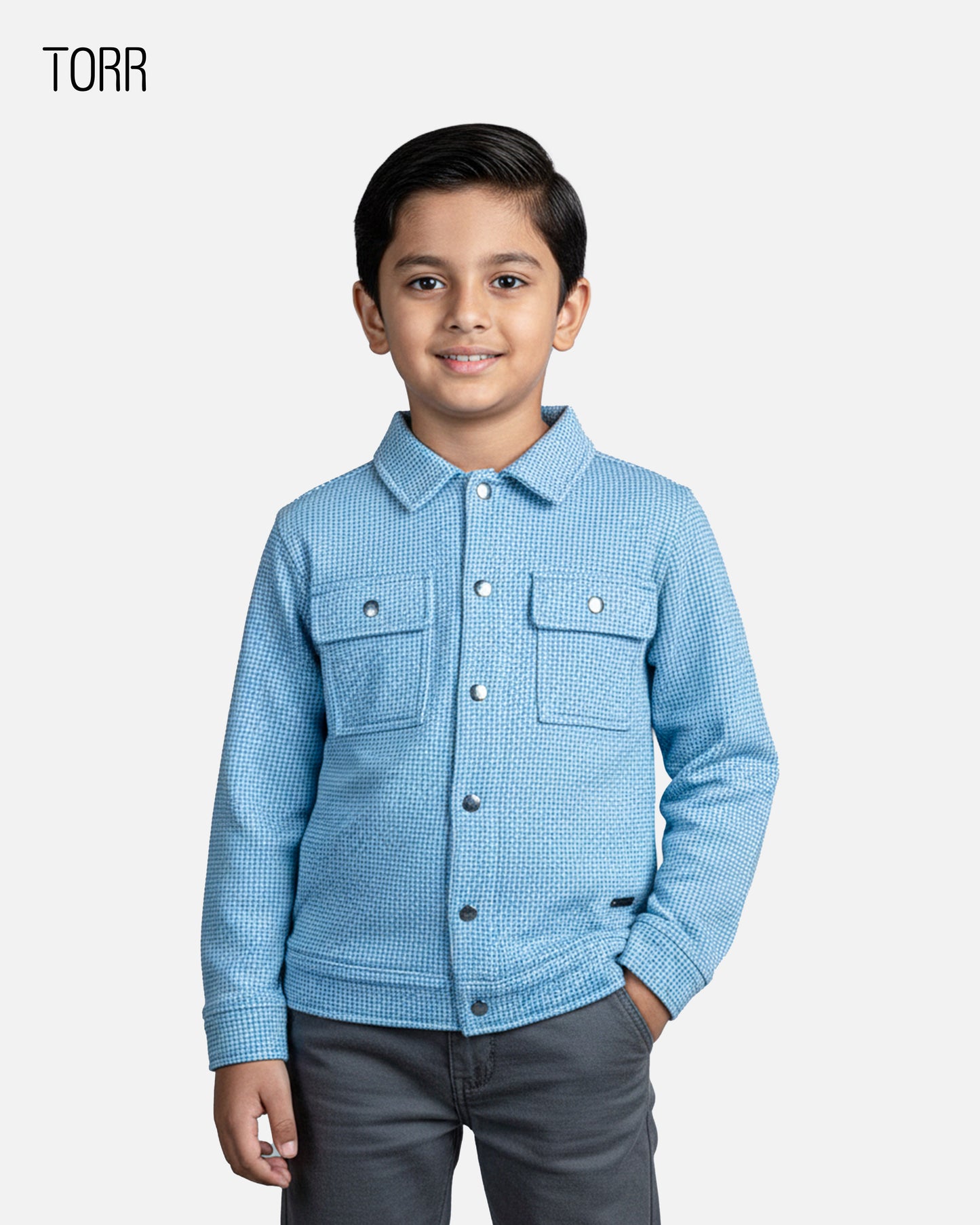 Boy's Jacket | Blue Aop