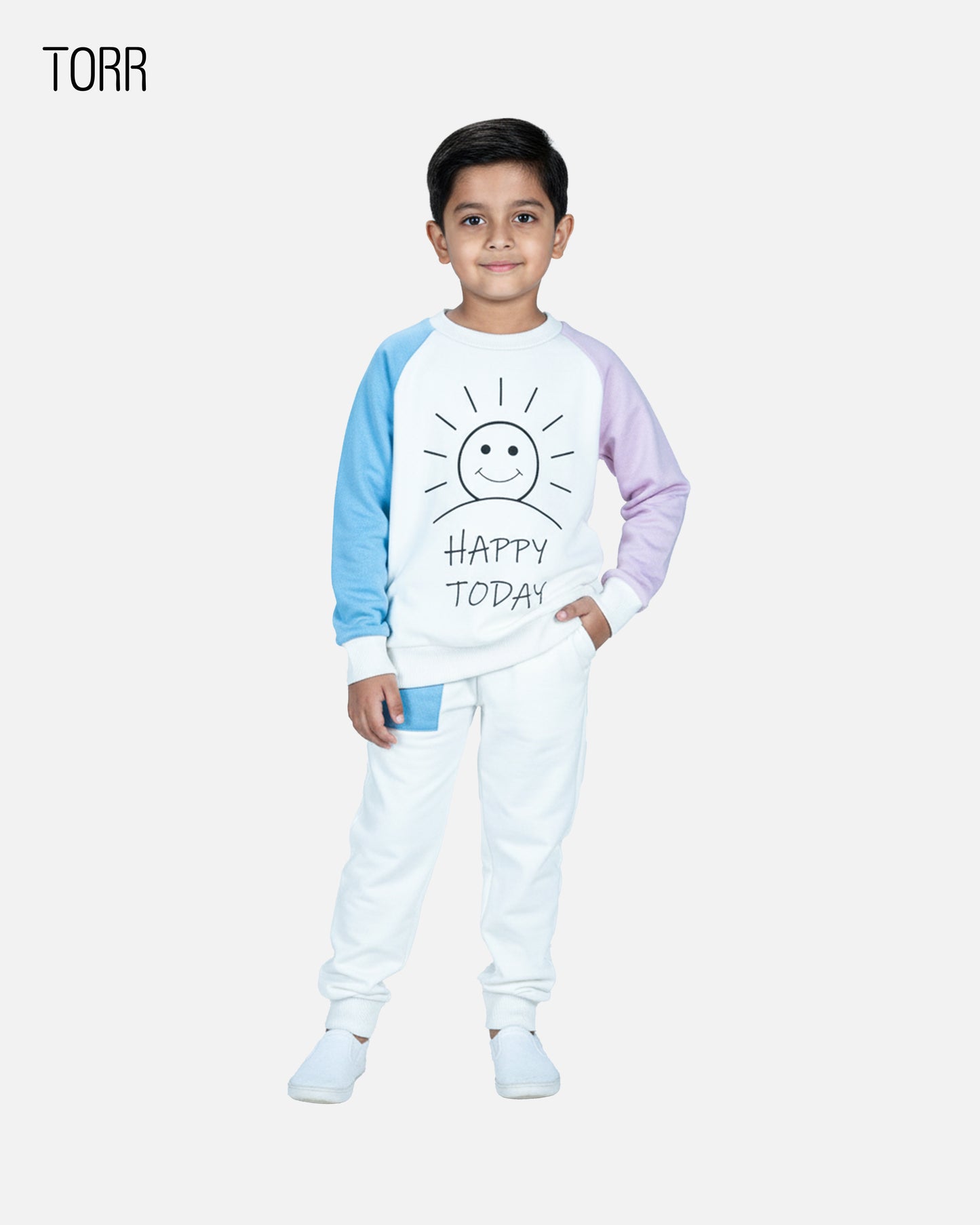 Boy's Top & Bottom Set | Cre.Blu.Mauve