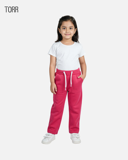 Girl's Trouser | Coral Pink