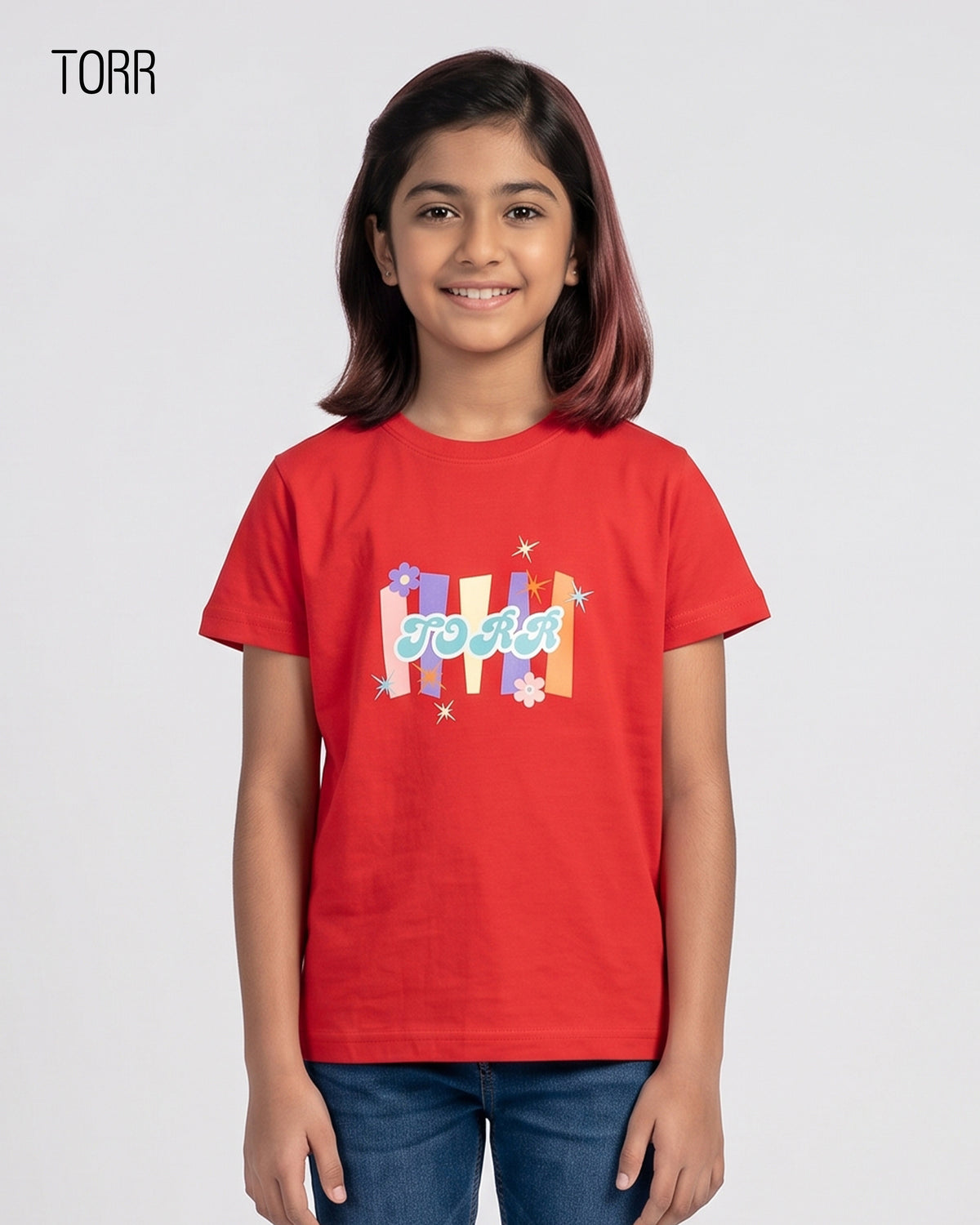 Girls S/S T-Shirt  | Scarlet