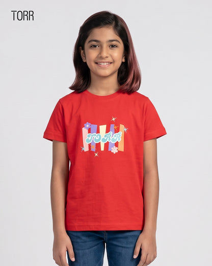 Girls S/S T-Shirt  | Scarlet