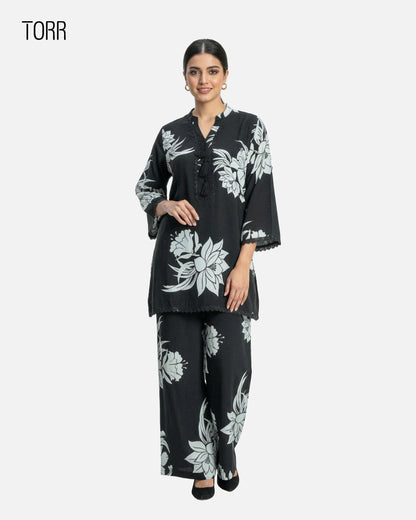 Women's Co-Ord Set | Black Aop