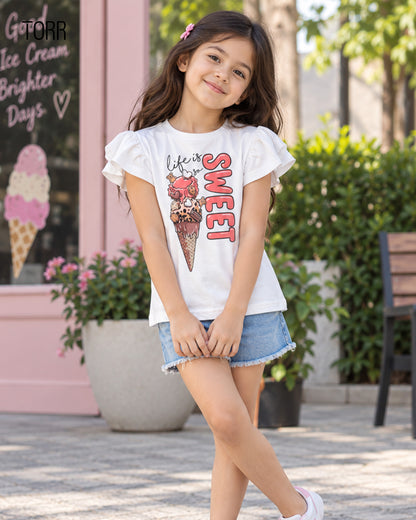Girls T-Shirt  | WHITE