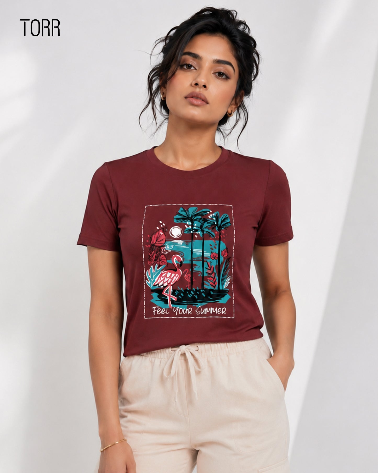 Women's S/S T-Shirt | Cranberry