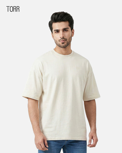 Drop Shoulder T-shirt | Ivory