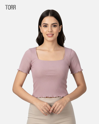 Women's Crop Top | LIGHT PURPLE
