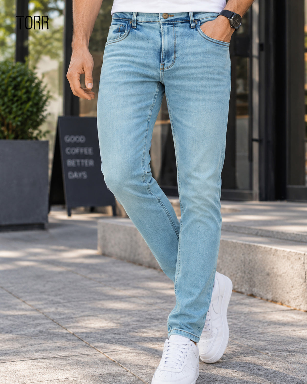 Men's Denim Pant | Light Wash