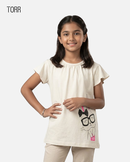 Girl's T-shirt  | Ivory