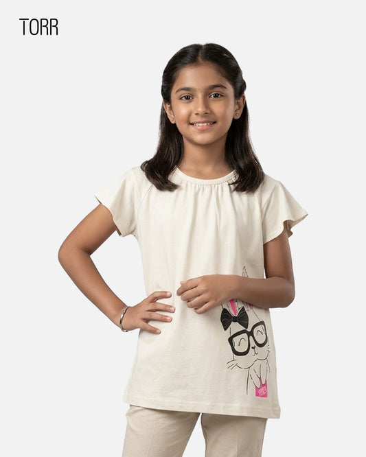 Girl's T-shirt  | Ivory