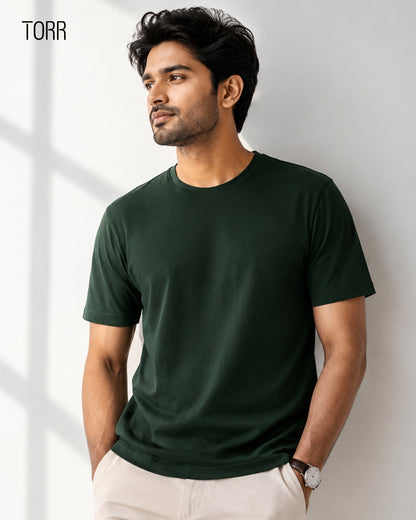 Drop Shoulder T-shirt | Olive